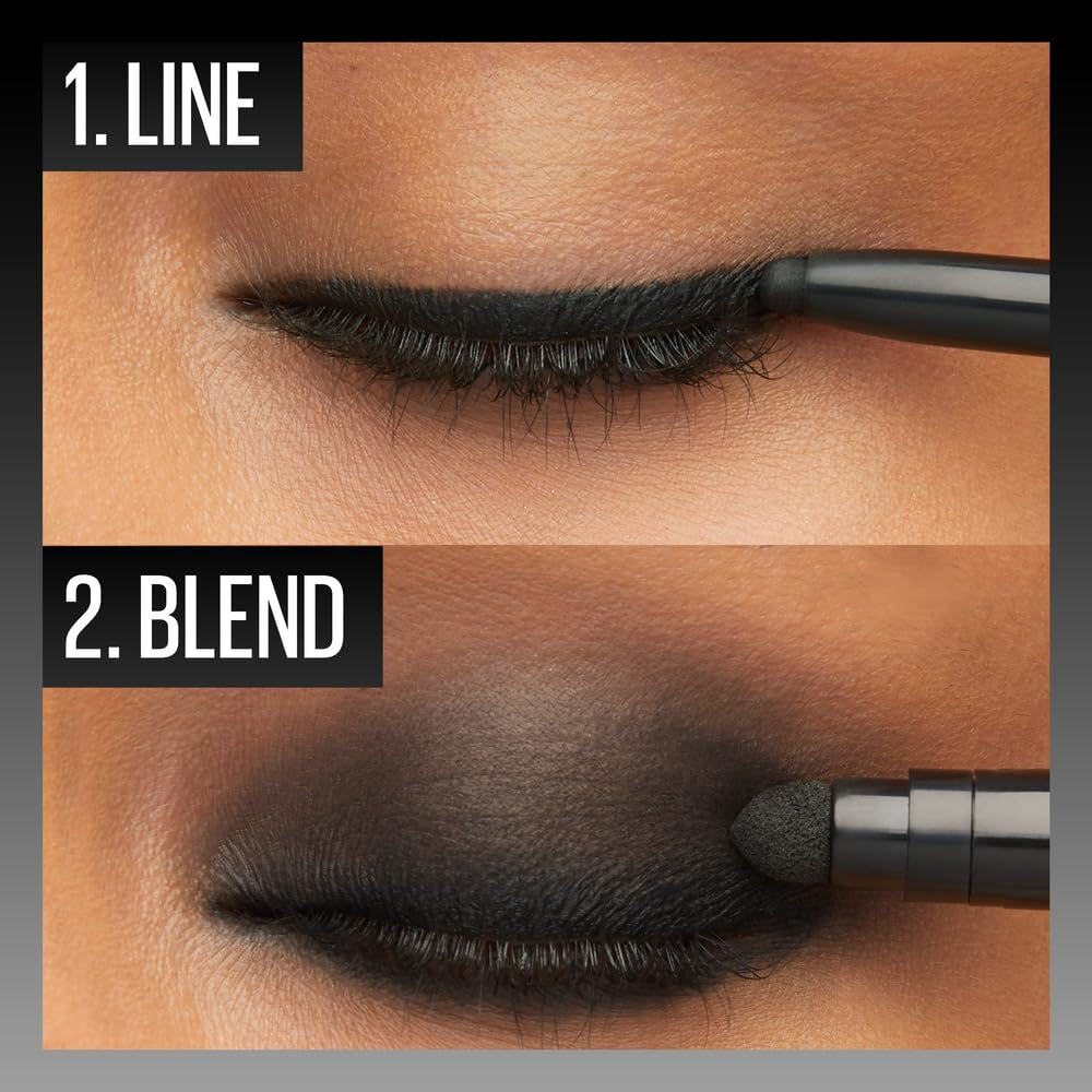 Tattoo Studio Automatic Gel Pencil Waterproof Eyeliner, Blendable, Smudge Resistant, Matte Eyeliner for up to 36HR Wear, Expressotini (Smokey Brown), Packaging May Vary