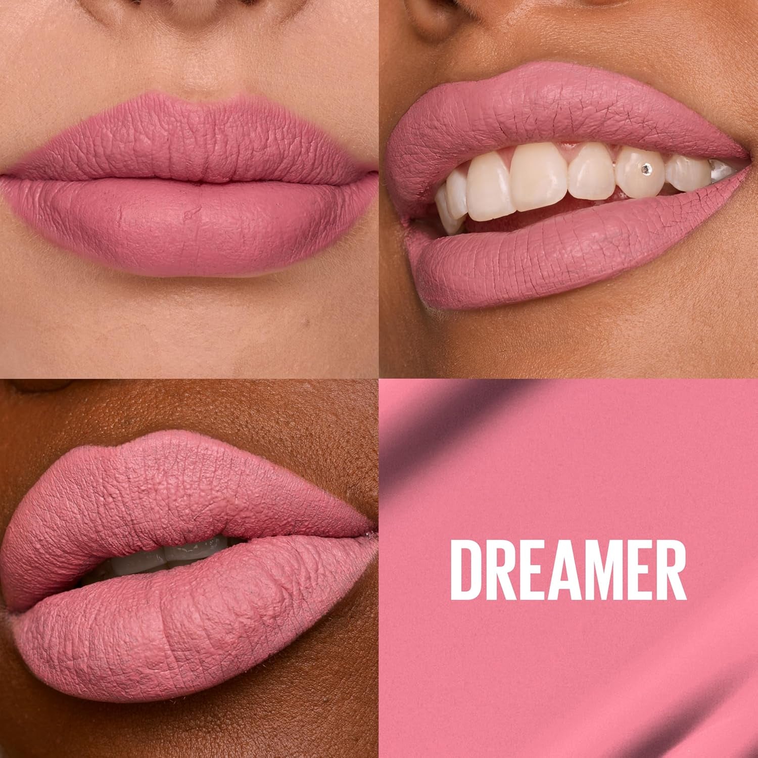 Super Stay Matte Ink Liquid Lipstick Makeup, Long Lasting High Impact Color, up to 16H Wear, Dreamer, Warm Pink Neutral, 1 Count