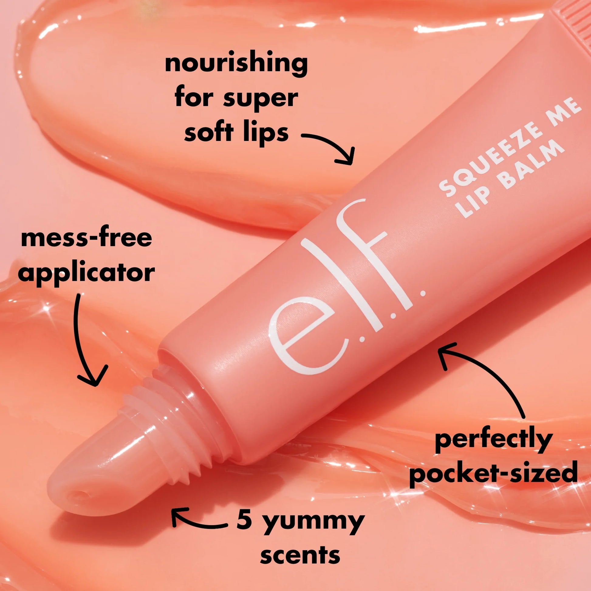 E.L.F. Squeeze Me Lip Balm, Grape, 0.21Oz