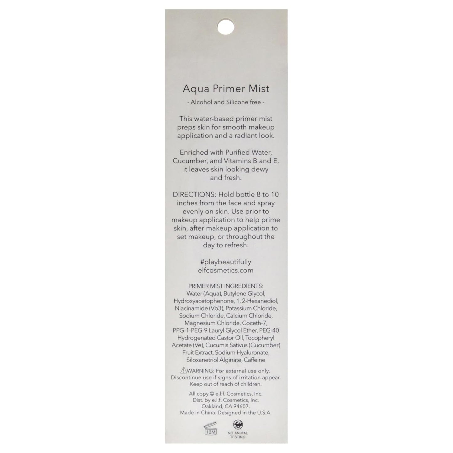 Aqua Beauty Primer Mist Clear, 3.5 Ounce