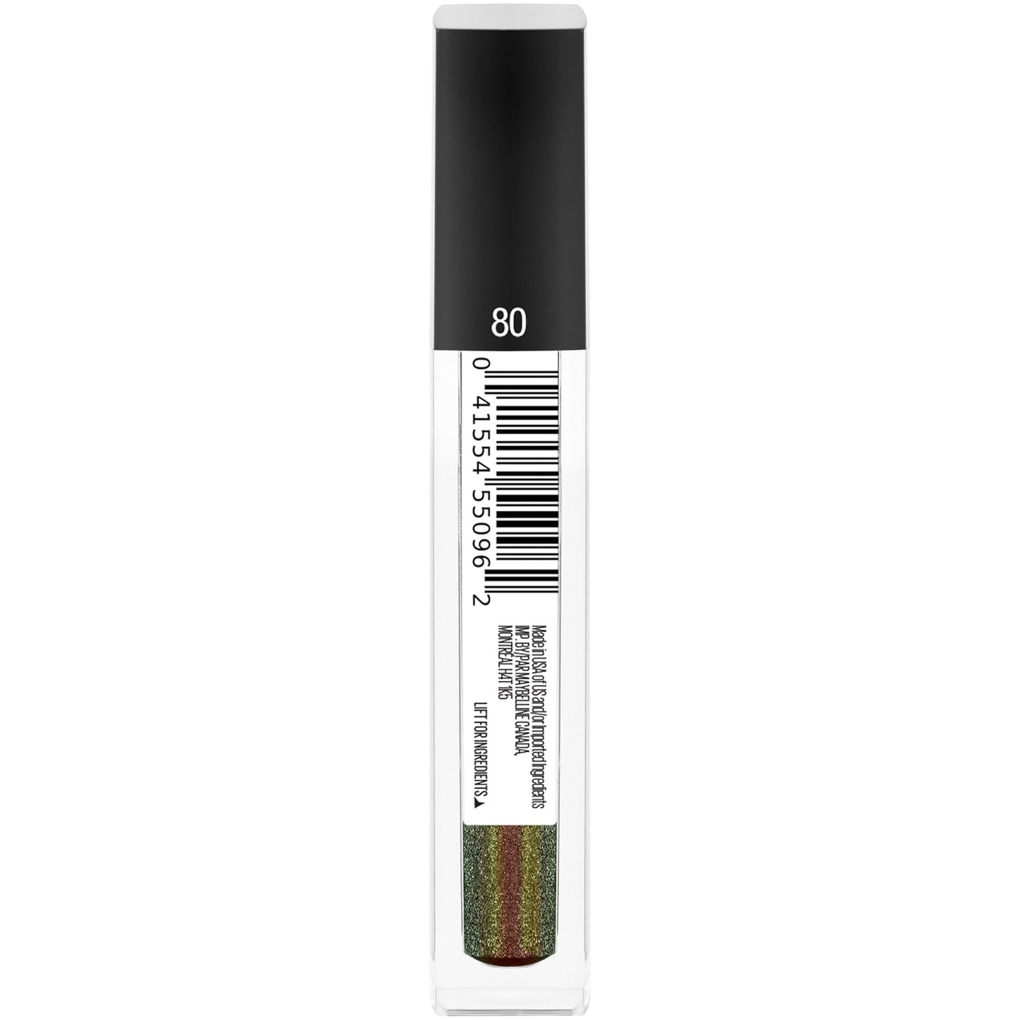 New York Lip Studio Glitter Fix Glitter Lip Gloss Makeup, Shadow Hunter, 0.17 Fl. Oz.