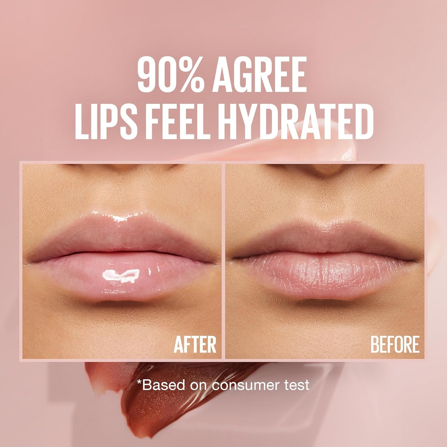 Lifter Gloss, Hydrating Lip Gloss with Hyaluronic Acid, Ice, Pink Neutral, 0.18 Ounce