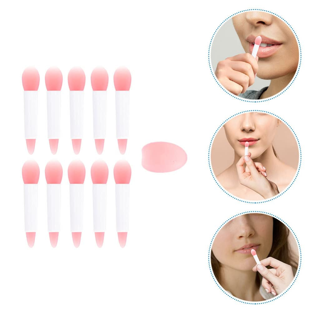 1 Set Silicone Lip Brush Lip Scrub Brush Makeup Lipstick Gloss Lip Oil Lipstick Silicone Lipstick Brush Tools Lip Gloss Stick Travel Filling