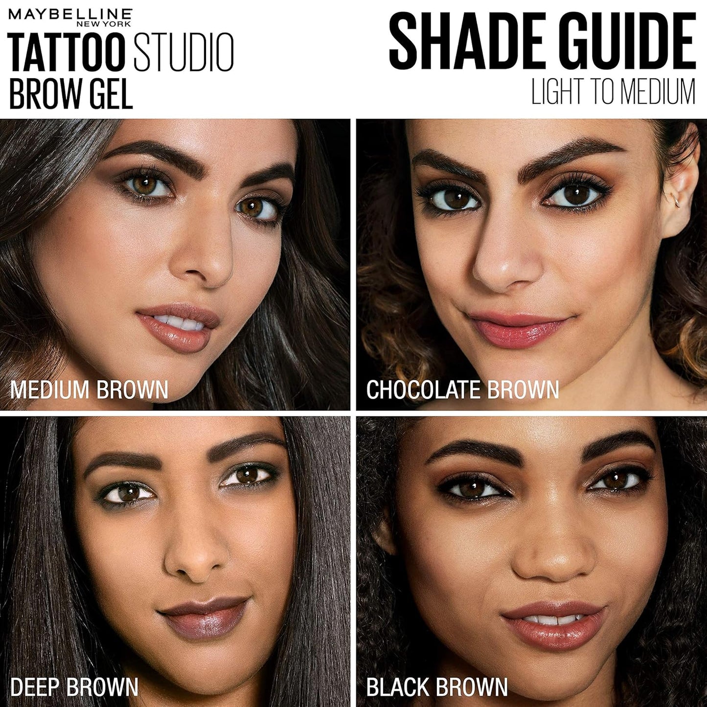 Tattoostudio Waterproof Eyebrow Gel Makeup, Soft Brown, 1 Count