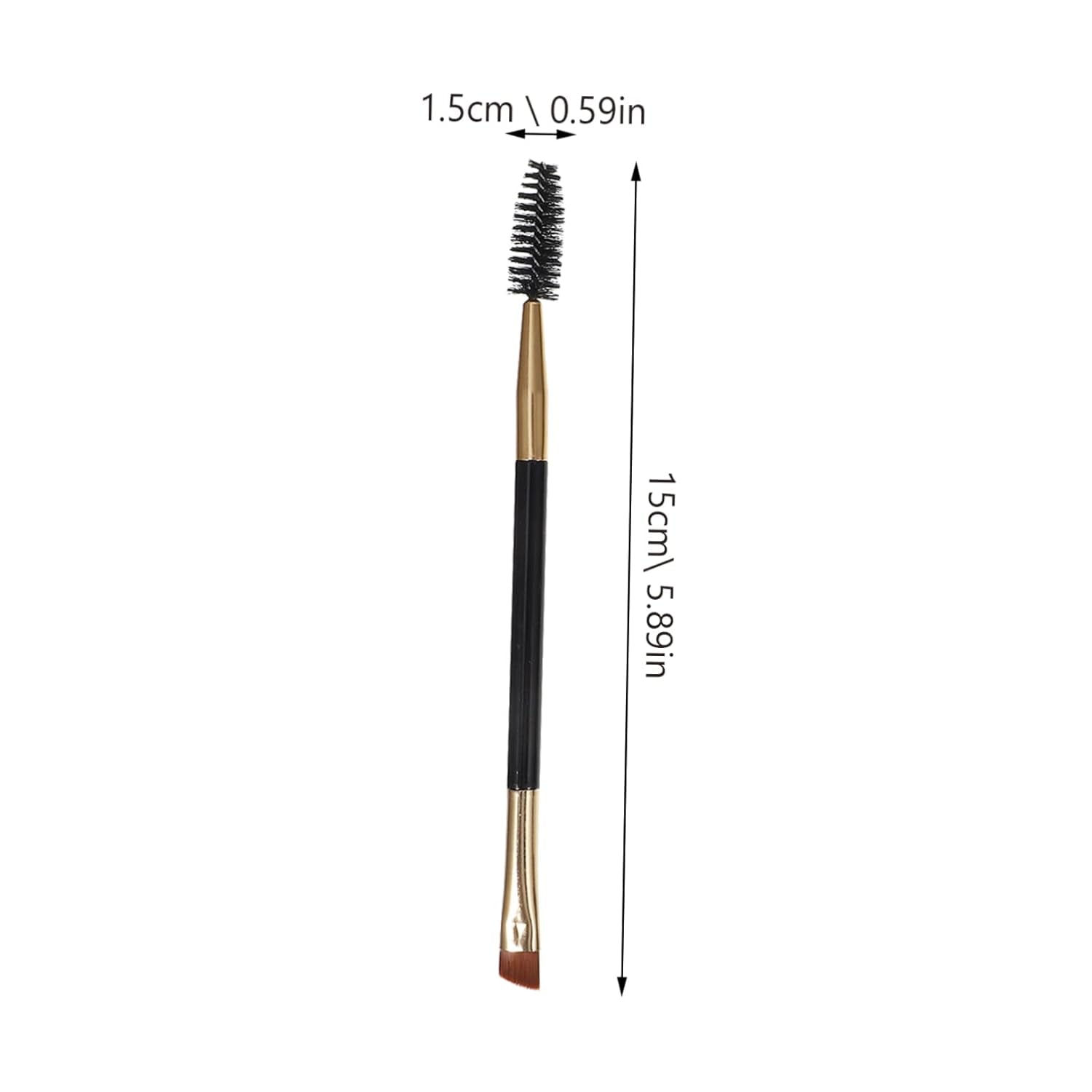 7Pcs Double-End Cosmetic Brush Set Plastic Handle for Eyebrow and Eye Makeup for Beginners and Makeup Enthusiasts Easy to Clean