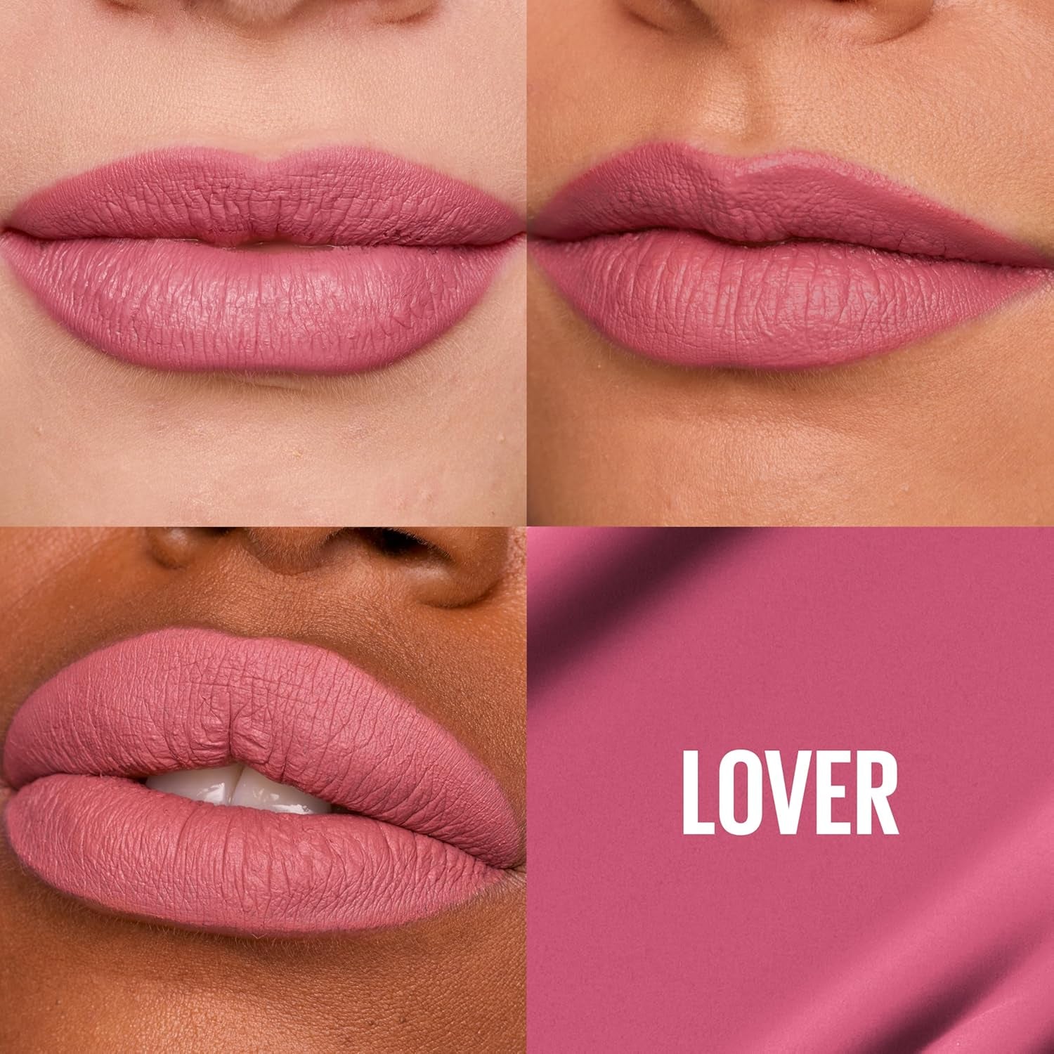 Super Stay Matte Ink Liquid Lipstick Makeup, Long Lasting High Impact Color, up to 16H Wear, Lover, Mauve Neutral, 1 Count, Packaging May Vary