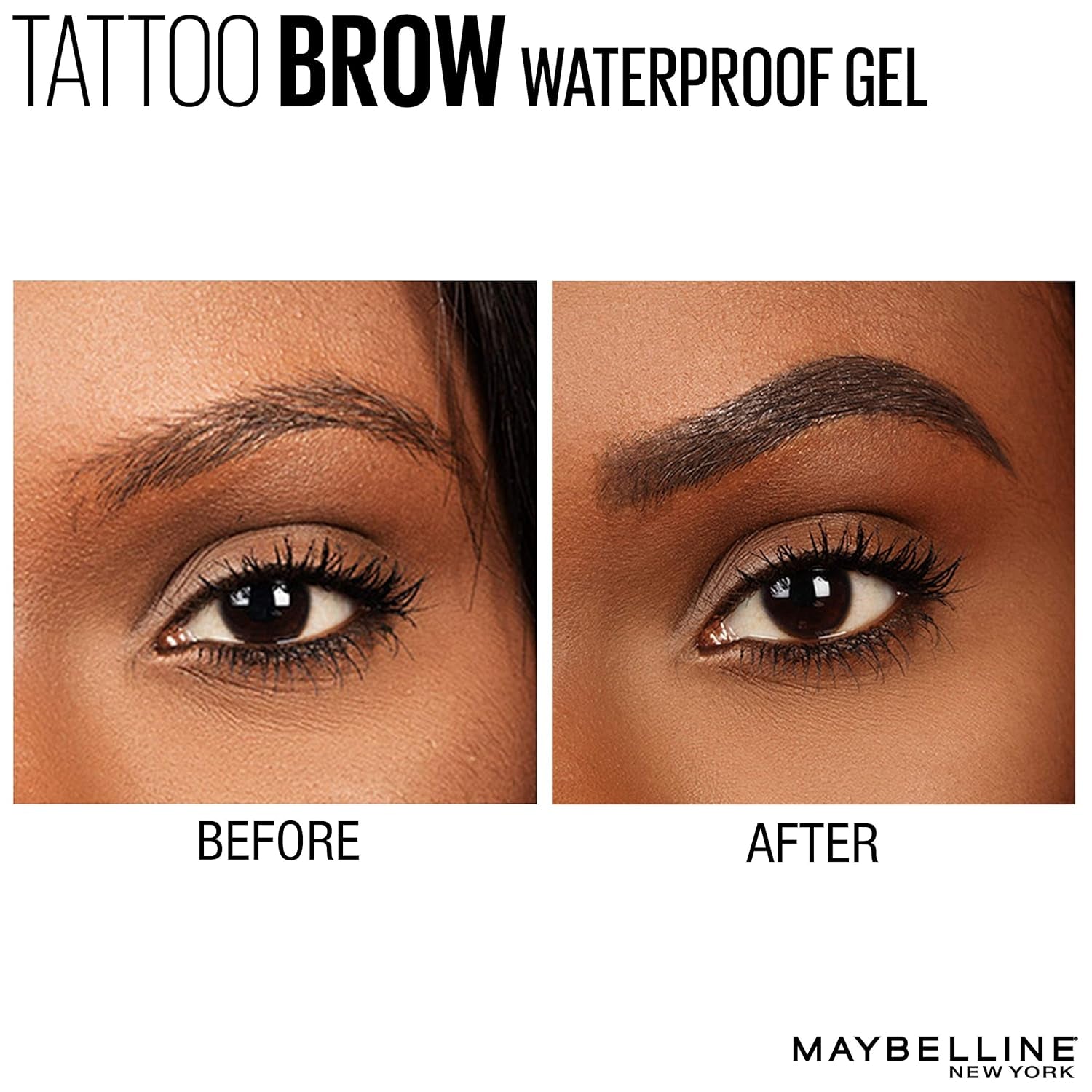 Tattoostudio Waterproof Eyebrow Gel Makeup, Soft Brown, 1 Count