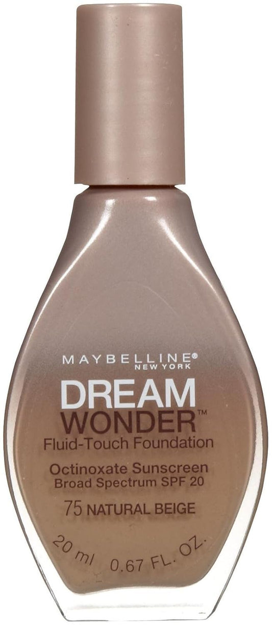 New York Dream Wonder Fluid-Touch Foundation, Natural Beige, 0.67 Fluid Ounce