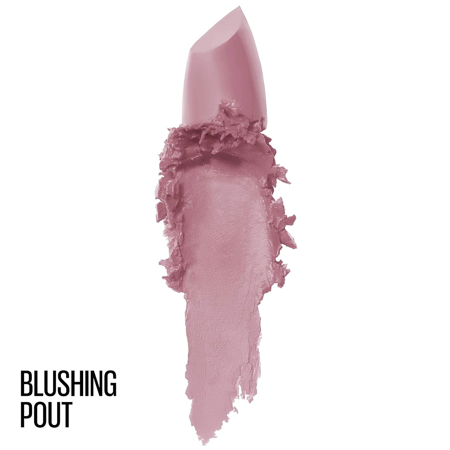 Color Sensational Lipstick, Lip Makeup, Matte Finish, Hydrating Lipstick, Nude, Pink, Red, Plum Lip Color, Blushing Pout, 0.15 Oz; (Packaging May Vary)