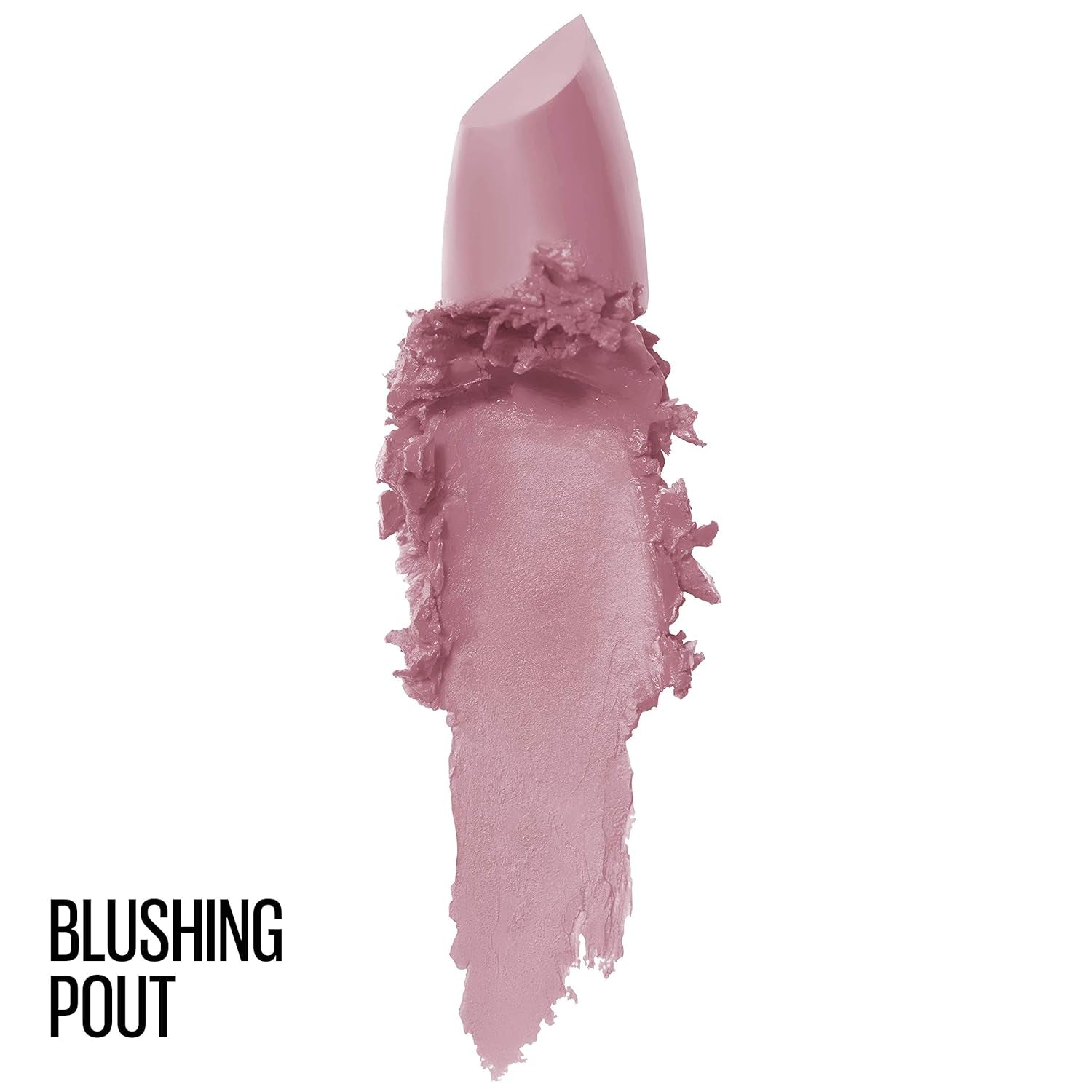 Color Sensational Lipstick, Lip Makeup, Matte Finish, Hydrating Lipstick, Nude, Pink, Red, Plum Lip Color, Blushing Pout, 0.15 Oz; (Packaging May Vary)