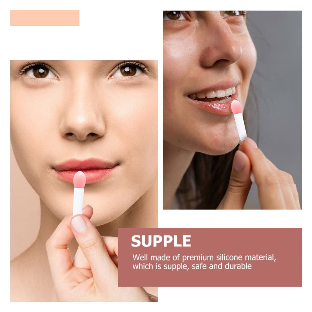 1 Set Silicone Lip Brush Lip Scrub Brush Makeup Lipstick Gloss Lip Oil Lipstick Silicone Lipstick Brush Tools Lip Gloss Stick Travel Filling