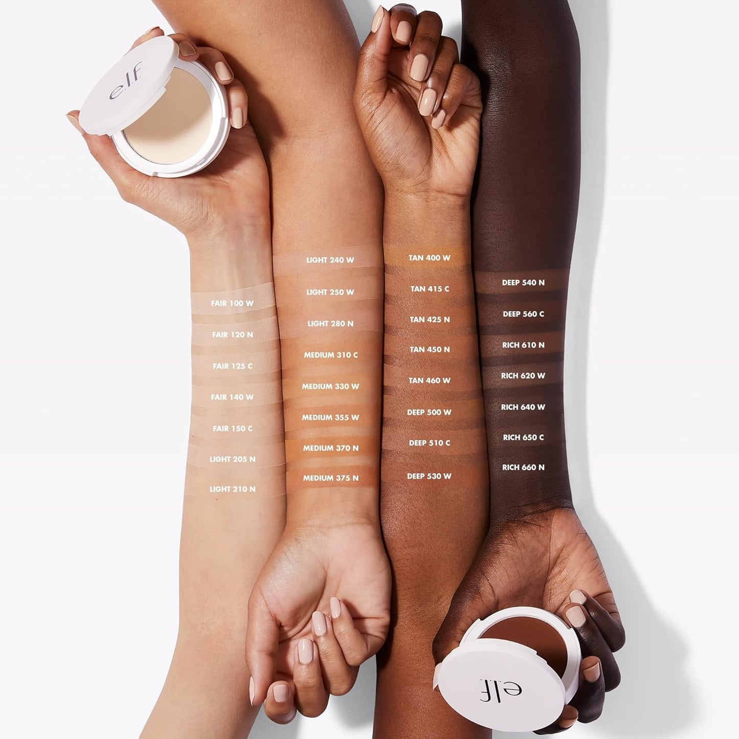 Camo Powder Foundation, Lightweight, Primer-Infused Buildable & Long-Lasting Medium-To-Full Coverage Foundation, Light 210 N