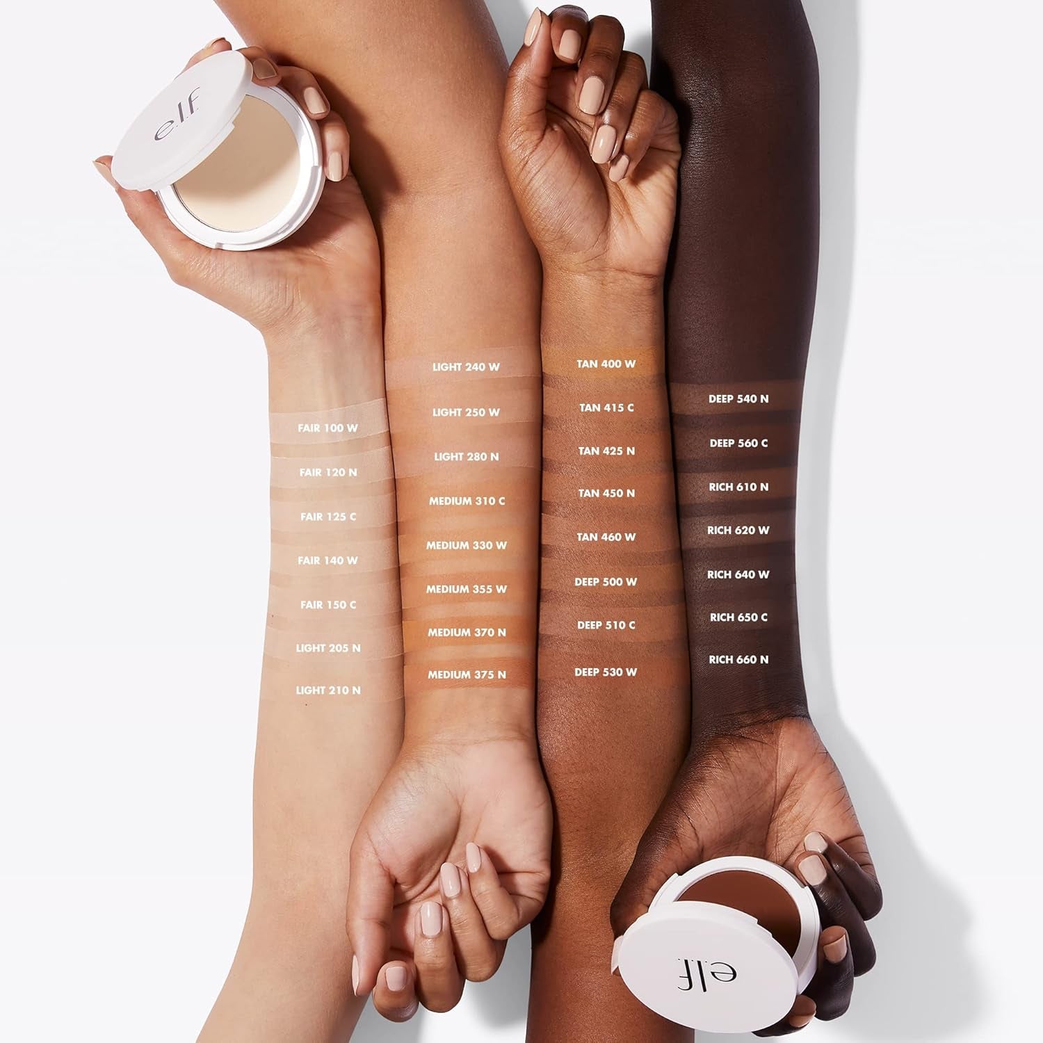 Camo Powder Foundation, Lightweight, Primer-Infused Buildable & Long-Lasting Medium-To-Full Coverage Foundation, Light 210 N