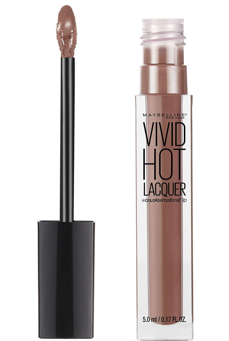 New York Limited-Edition Fundles Send Nudes W/Eyeshadow Palette, Color Sensational Vivid Hot Lacquer Lip Gloss and Easy-Carry Nude Tote-Bag (Pack of 2)