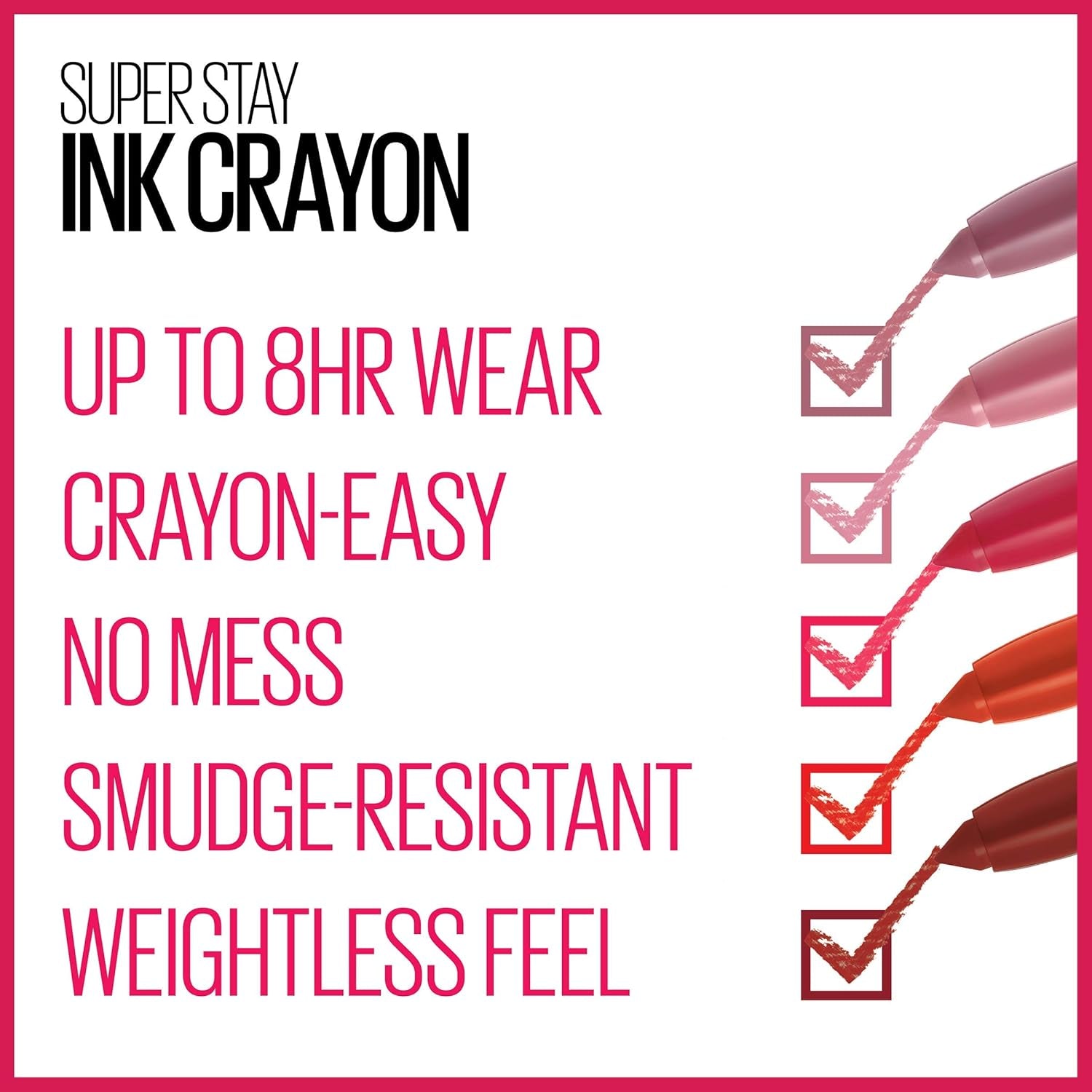 New York Super Stay Ink Crayon Lipstick Makeup, Precision Tip Matte Lip Crayon with Built-In Sharpener, Longwear up to 8Hrs, Rise to the Top, Burnt Sienna, 1 Count (Pack of 2)