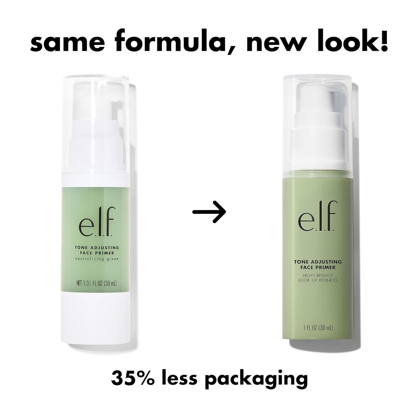 Tone Adjusting Face Primer, Makeup Primer for Neutralizing Uneven Skin Tones & Redness, Grips Makeup to Last, Vegan & Cruelty-Free, Large