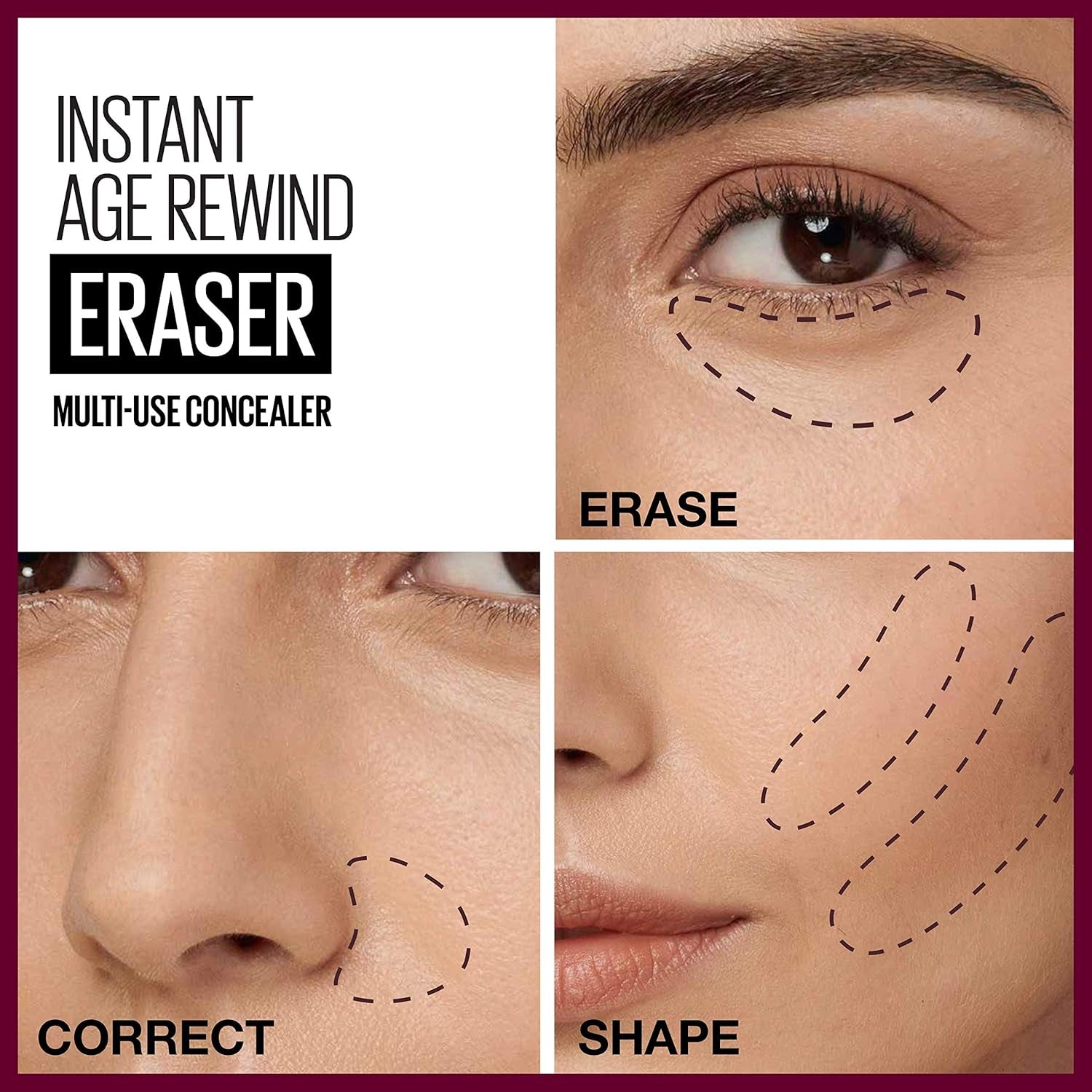 Instant Age Rewind Eraser Dark Circles Treatment Multi-Use Concealer, Honey, 0.2 Fl Oz (Pack of 2)