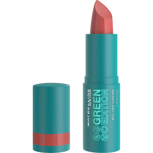 Green Edition Butter Cream High-Pigment Bullet Lipstick, Shore, Coral Nude, 0.12 Oz