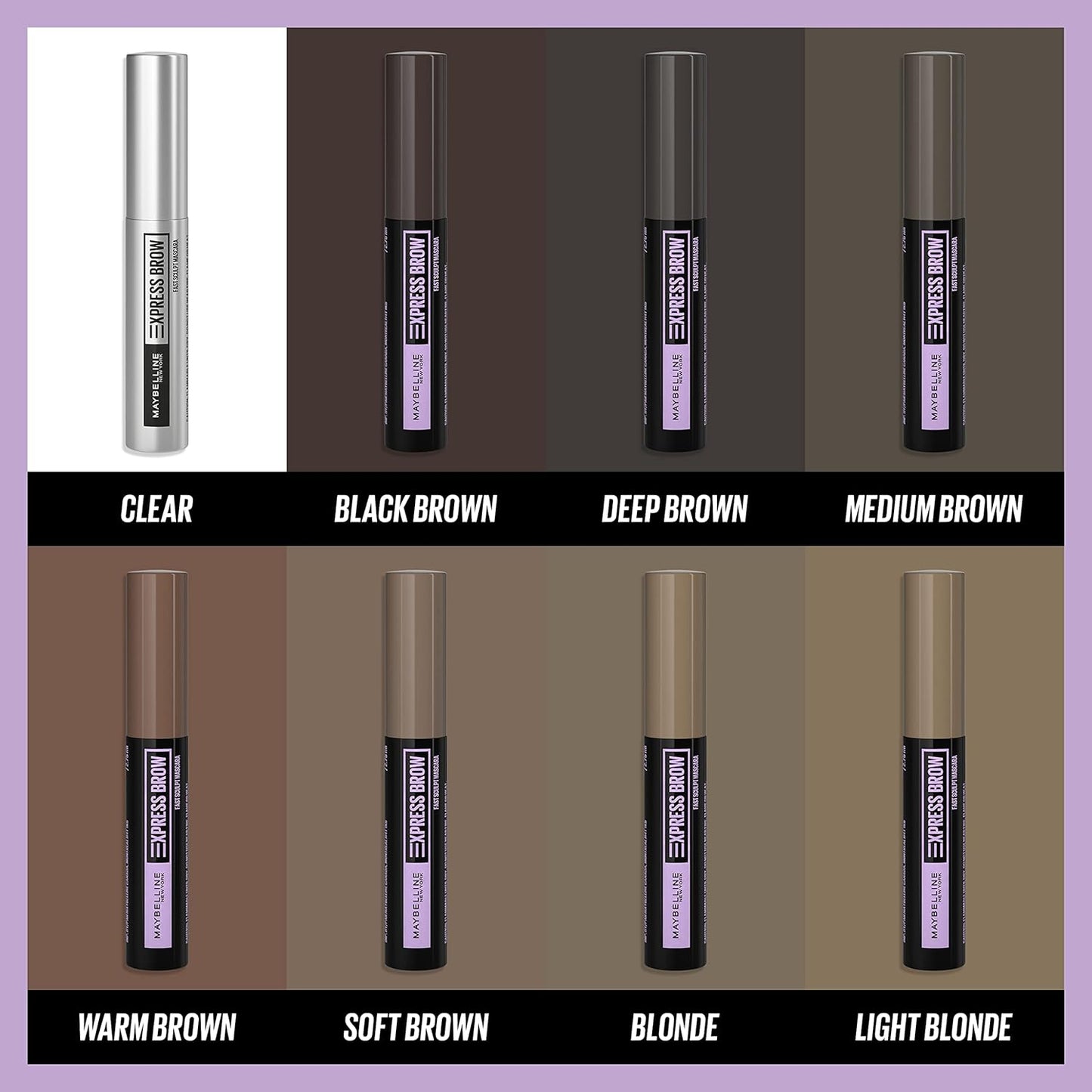 Brow Fast Sculpt, Shapes Eyebrows, Eyebrow Mascara Makeup, Soft Brown, 0.09 Fl. Oz.