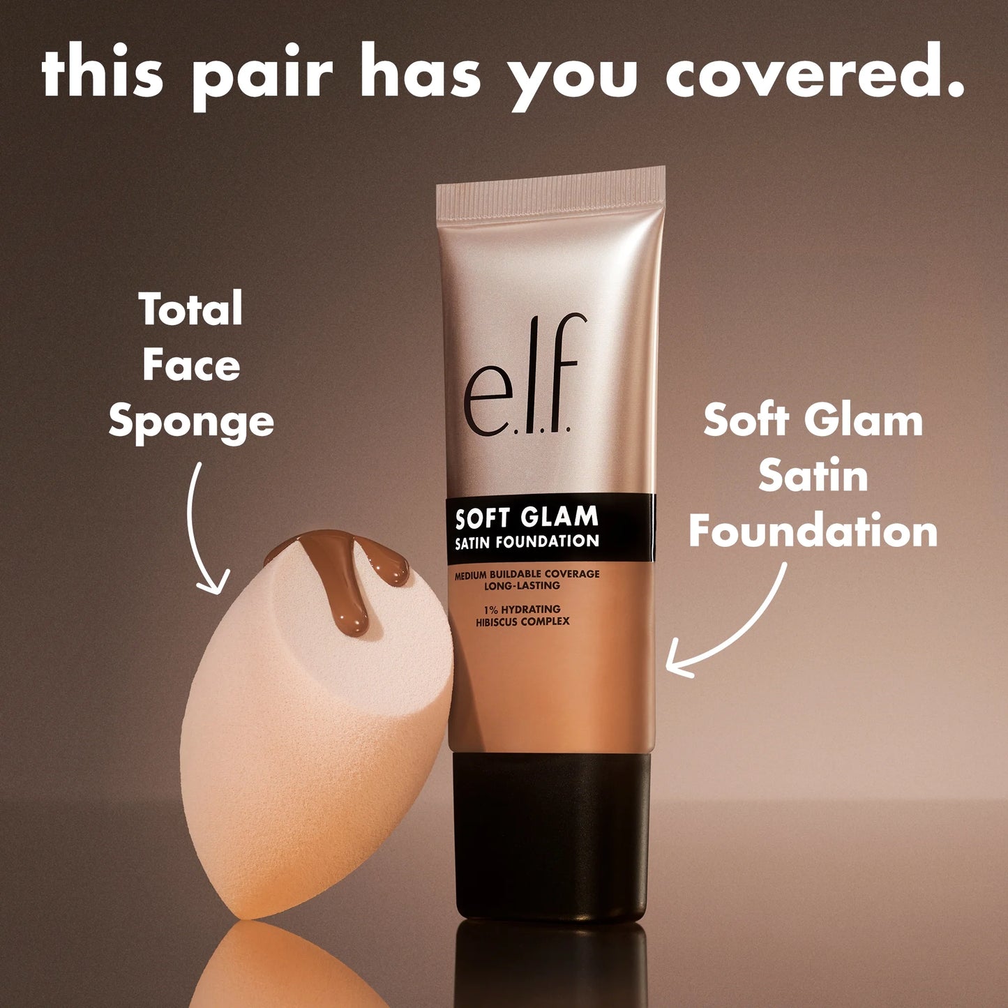 E.L.F. Soft Glam Satin Foundation, 12 Fair Warm, 1 Fl Oz