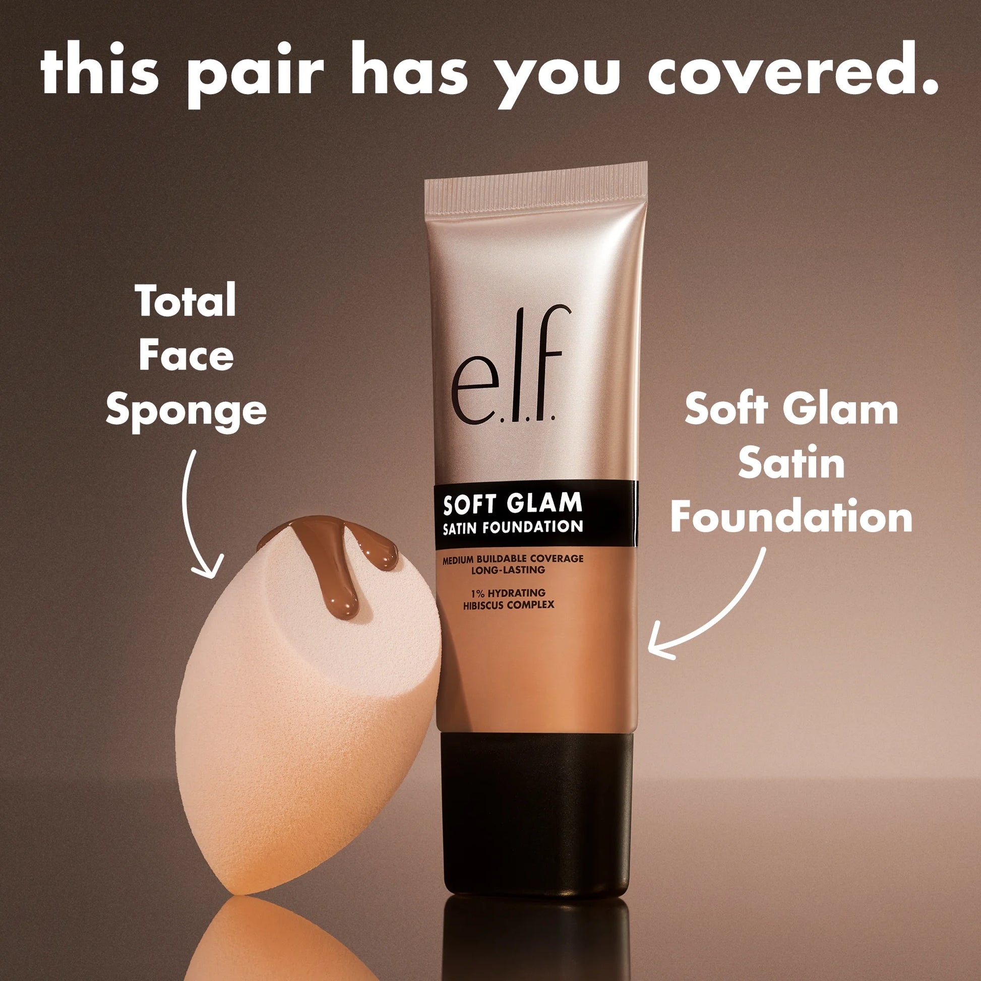 E.L.F. Soft Glam Satin Foundation, 12 Fair Warm, 1 Fl Oz