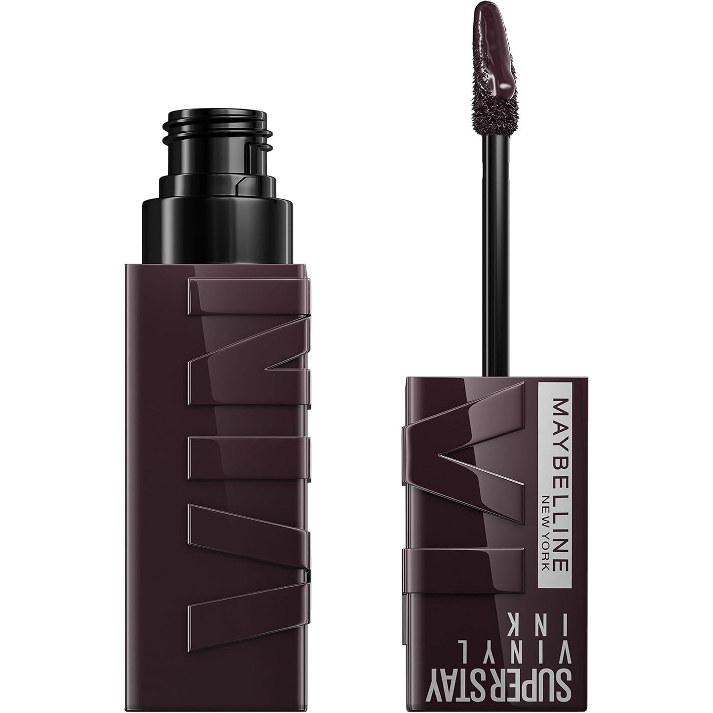 Super Stay Vinyl Ink Longwear No-Budge Liquid Lipcolor Makeup, Highly Pigmented Color and Instant Shine, Charged, Brown Lipstick, 0.14 Fl Oz, 1 Count