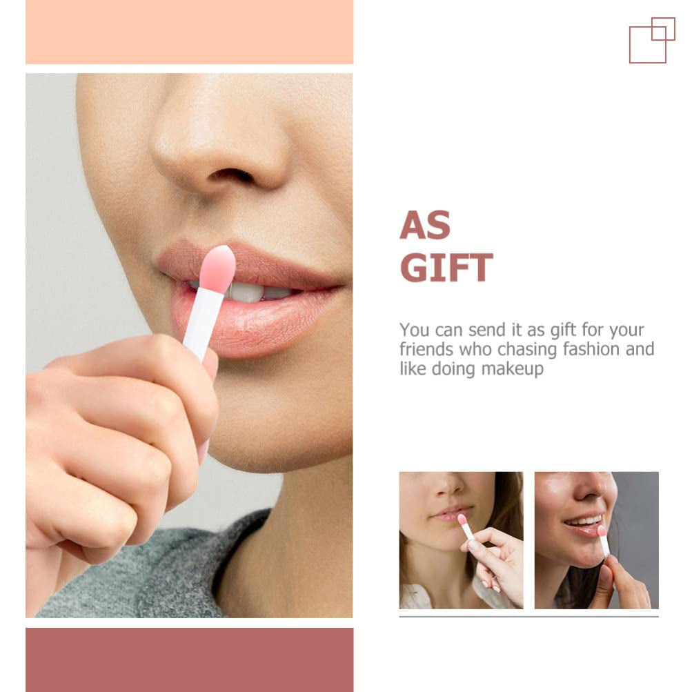 1 Set Silicone Lip Brush Lip Scrub Brush Makeup Lipstick Gloss Lip Oil Lipstick Silicone Lipstick Brush Tools Lip Gloss Stick Travel Filling