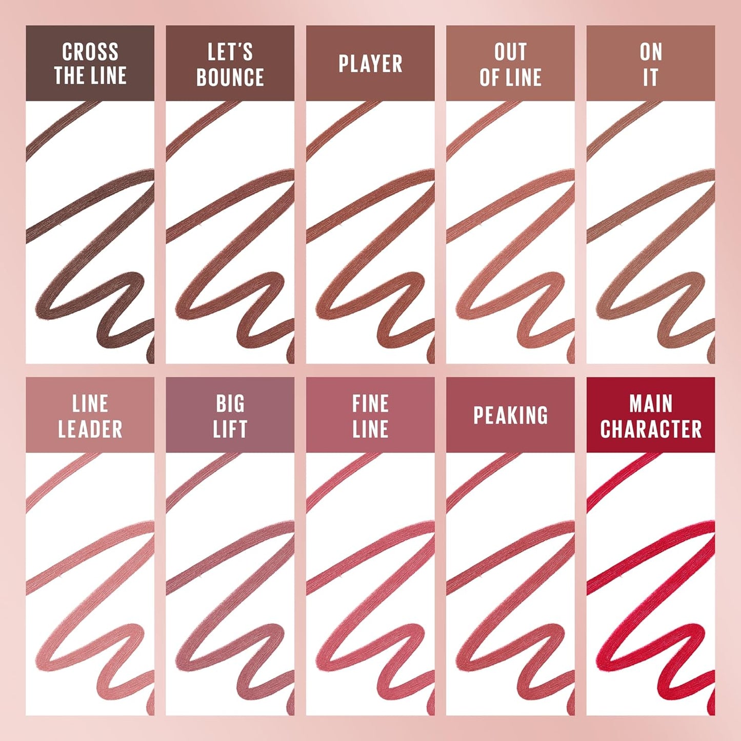 Lifter Gloss and Lifter Liner Bundle, Lip Gloss and Lip Liner in Shades Pearl and Peaking, Pack of 2
