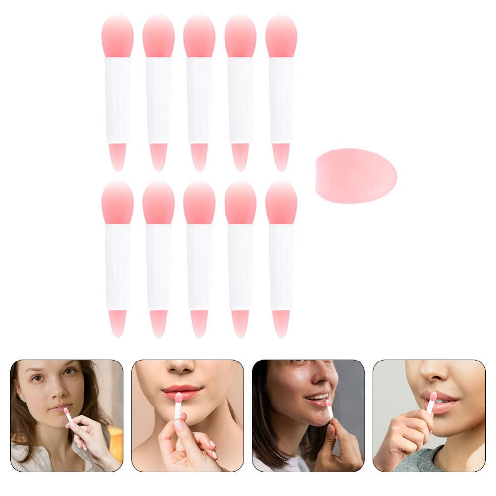 1 Set Silicone Lip Brush Lip Scrub Brush Makeup Lipstick Gloss Lip Oil Lipstick Silicone Lipstick Brush Tools Lip Gloss Stick Travel Filling