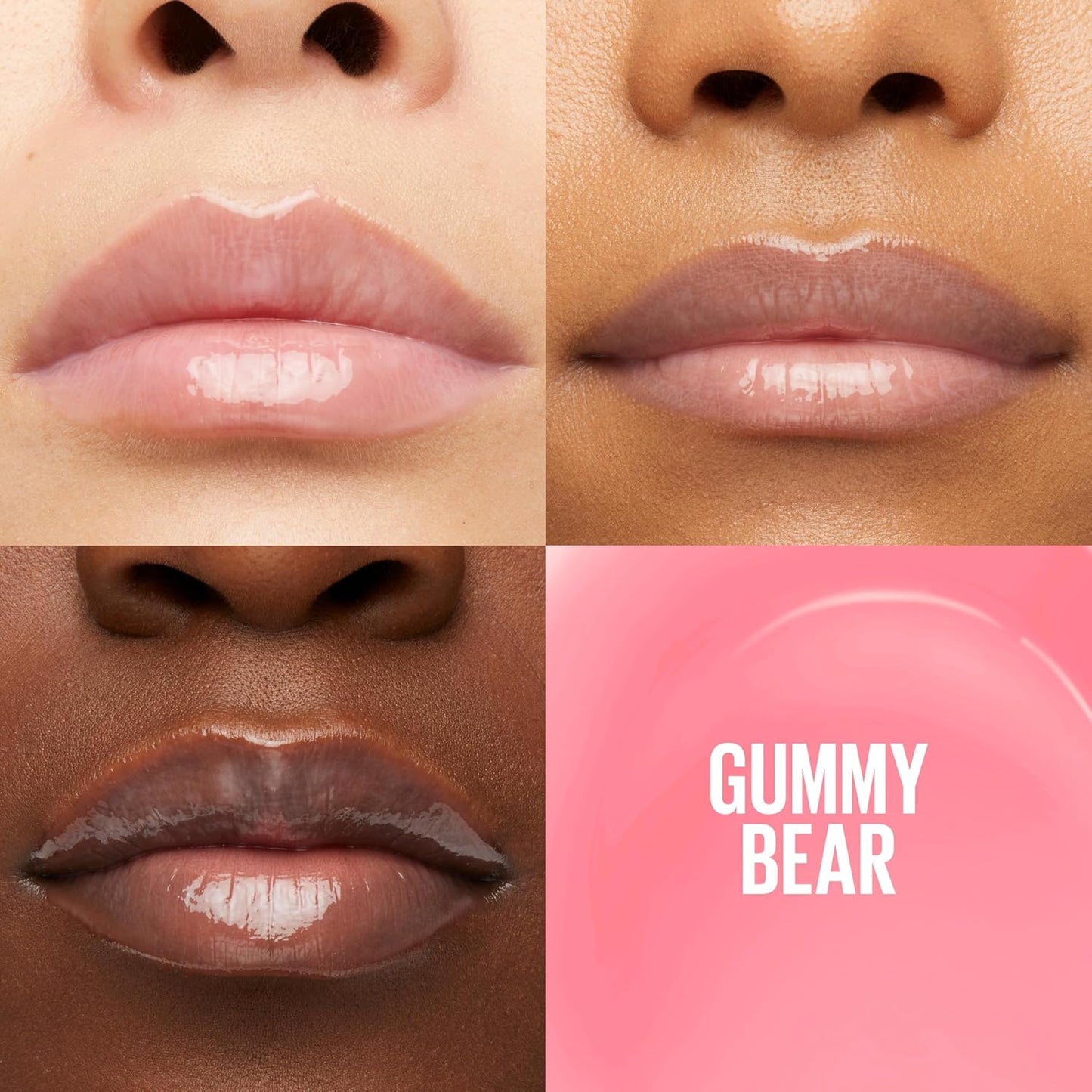 New York Lifter Gloss Hydrating Lip Gloss with Hyaluronic Acid, Gummy Bear, Sheer Light Pink, 1 Count