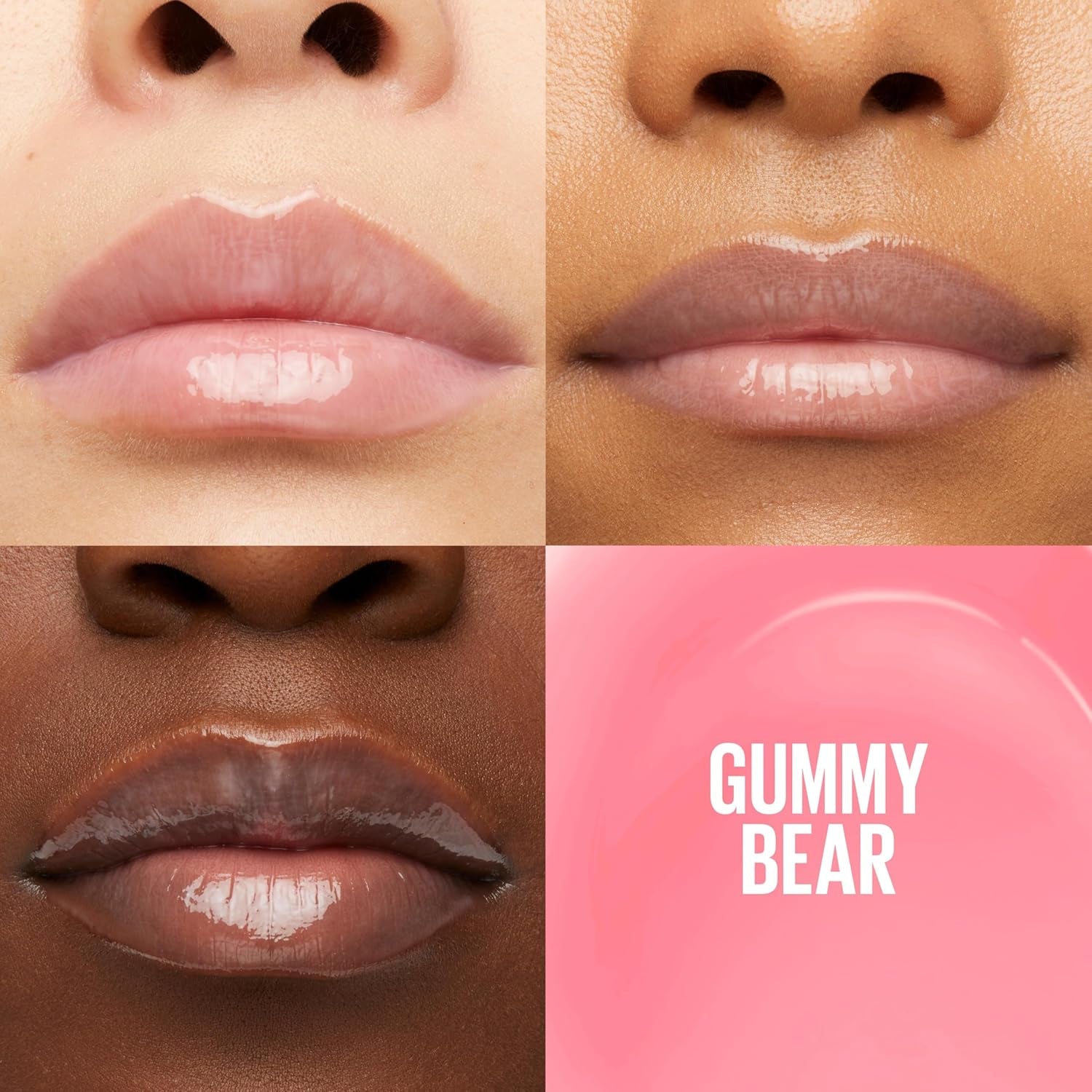 New York Lifter Gloss Hydrating Lip Gloss with Hyaluronic Acid, Gummy Bear, Sheer Light Pink, 1 Count
