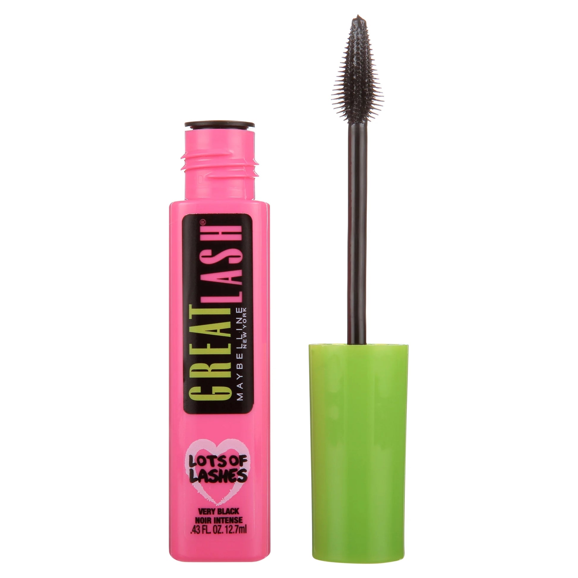 (4 Pack)  Great Lash Lots of Lashes Washable Mascara, Very Black