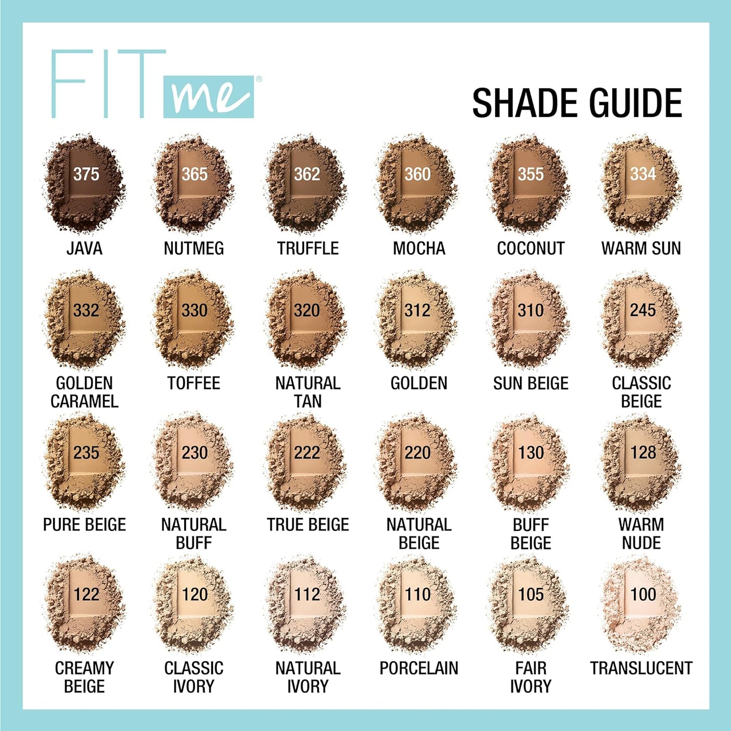 Fit Me Matte + Poreless Pressed Face Powder Makeup & Setting Powder, Buff Beige, 1 Count