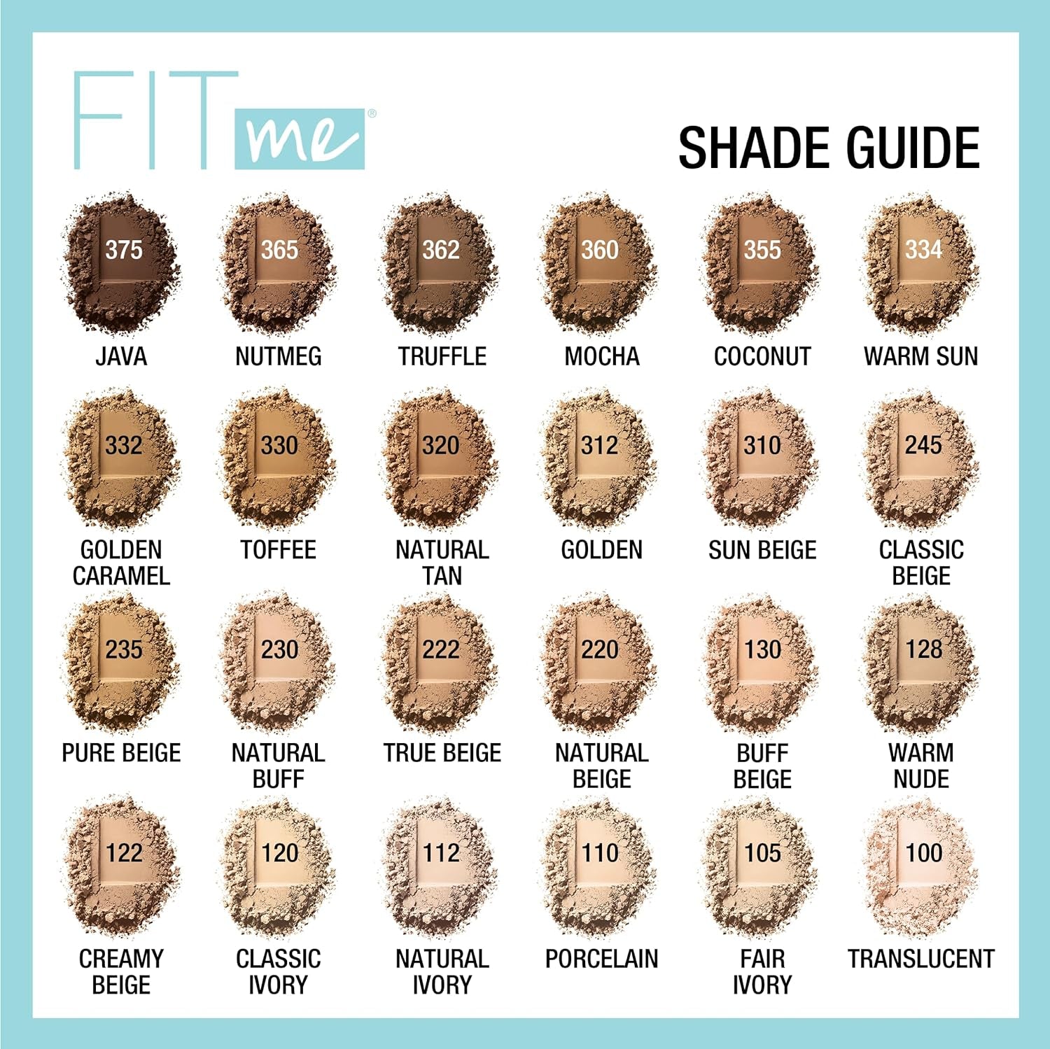 Fit Me Matte + Poreless Pressed Face Powder Makeup & Setting Powder, Buff Beige, 1 Count