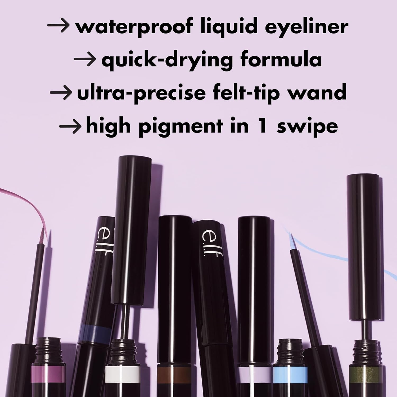 H2O Proof Inkwell Eyeliner Pen, High-Pigment, Waterproof Liquid Eyeliner, Delivers a Matte Finish, Vegan & Cruelty-Free, Film Noir