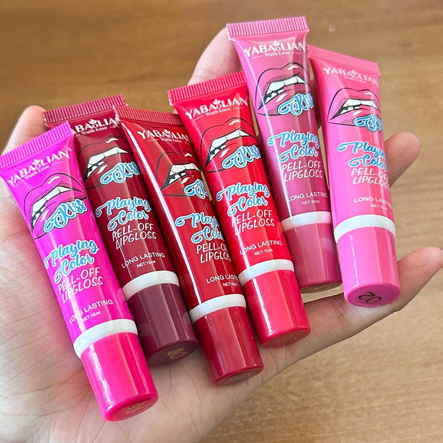 6PC Matte Lip Stain, Peel off Lip Tint, Lip Tattoo, High Pigmented Tear-Off Lip Gloss, Moisturizing Hydrating Liquid Lipsticks Set, No-Sticky Lip Balm Oil, Lip Care for All Skin Tones, 178