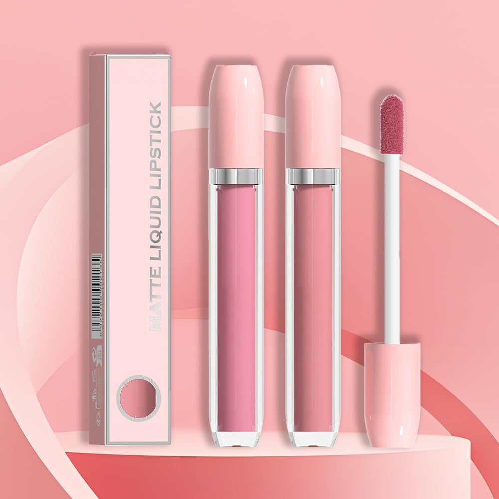 Super Matte Longwear No-Budge Stay on Smudge Proof Liquid Lipstick Long Lasting Makeup for Women,Highly Pigmented Color and Instant Shine, Cheeky