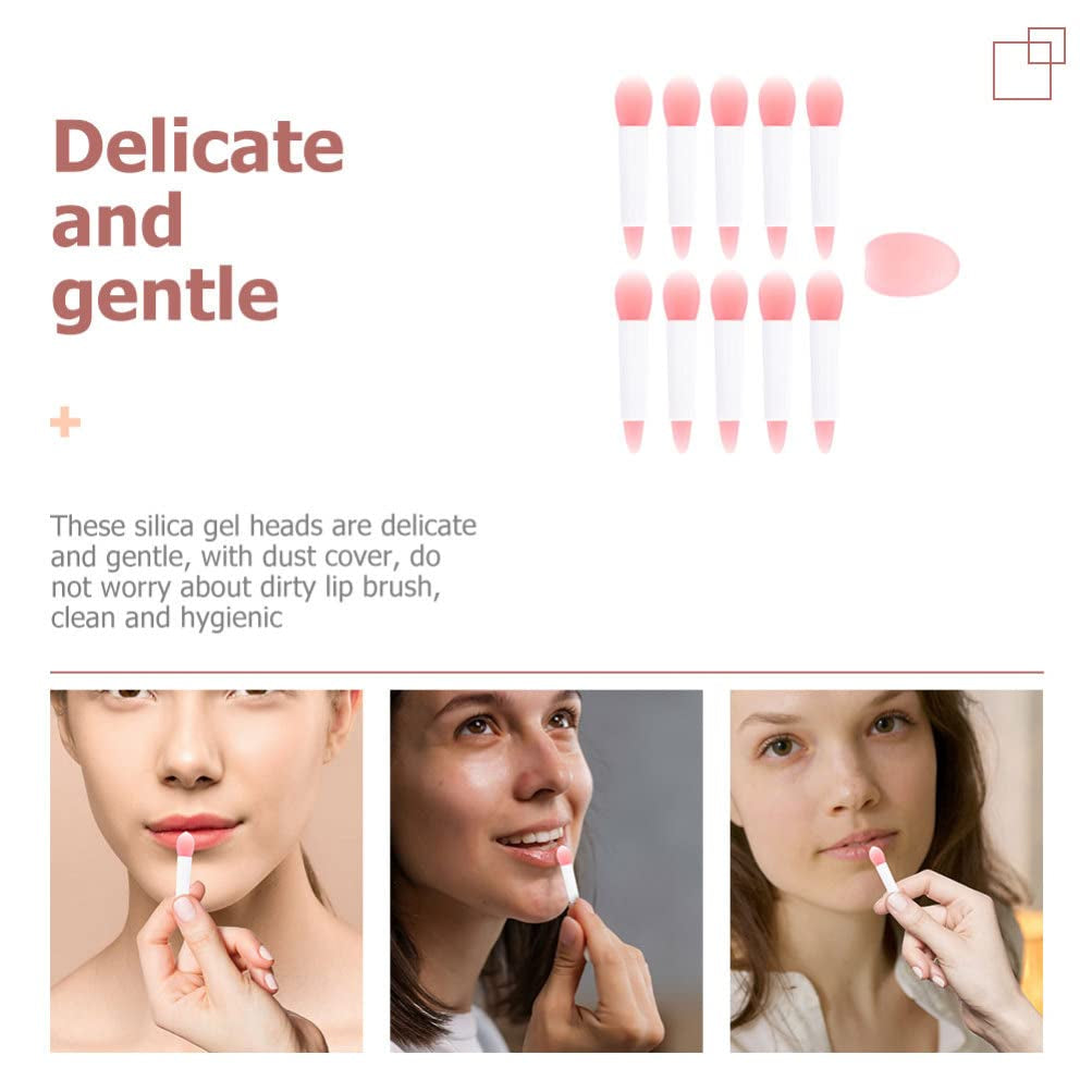 1 Set Silicone Lip Brush Lip Scrub Brush Makeup Lipstick Gloss Lip Oil Lipstick Silicone Lipstick Brush Tools Lip Gloss Stick Travel Filling