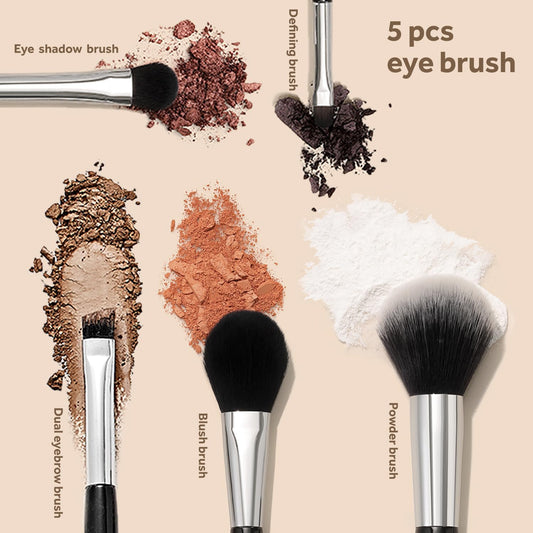 5-Piece Travel Makeup Brush Set with Zippered Pouch – photo 2 of 6