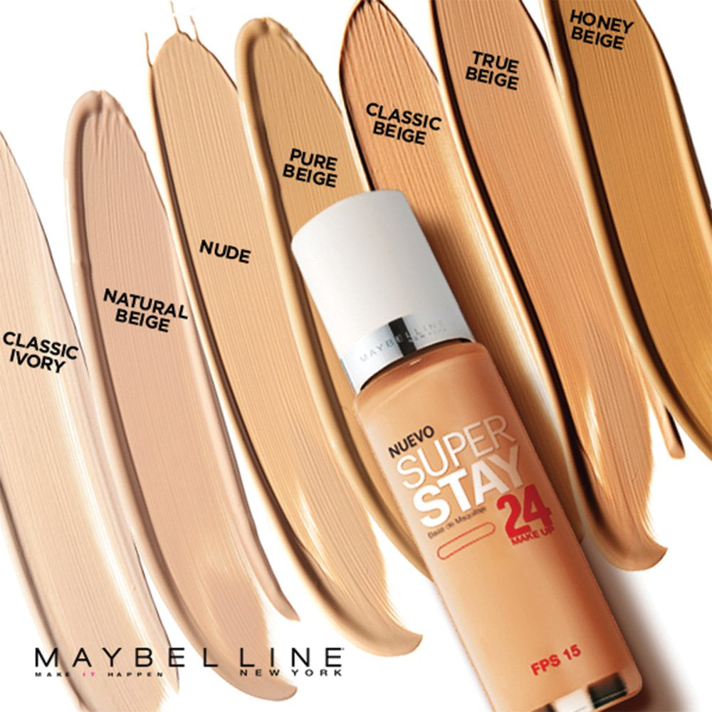New York Super Stay 24Hr Makeup, Honey Beige, 1 Fluid Ounce