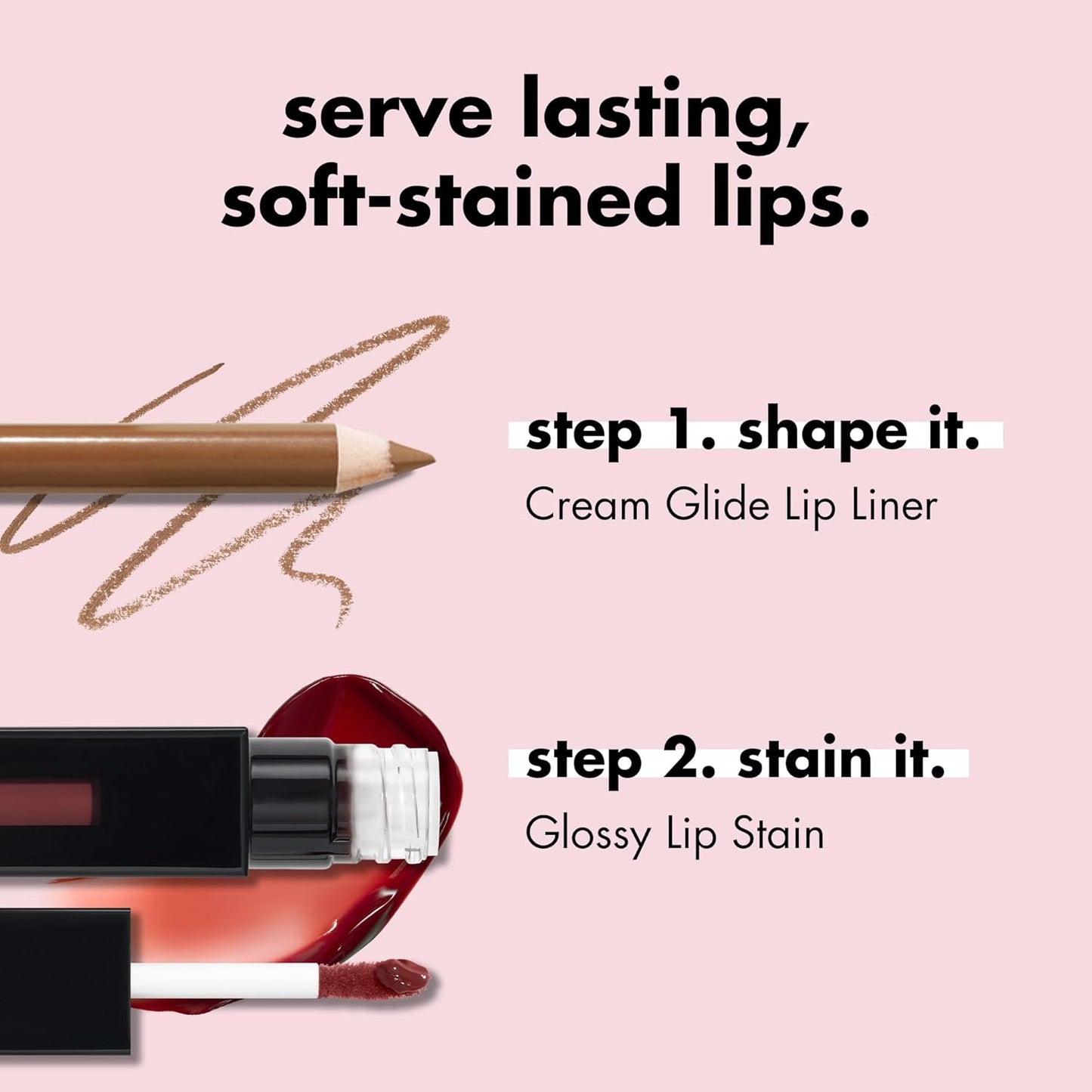 Glossy Lip Stain, Long-Lasting, Lightweight Lip Stain for a Sheer Pop of Color & Subtle Gloss Finish, Vegan & Cruelty-Free, Cinnamon Dreamz