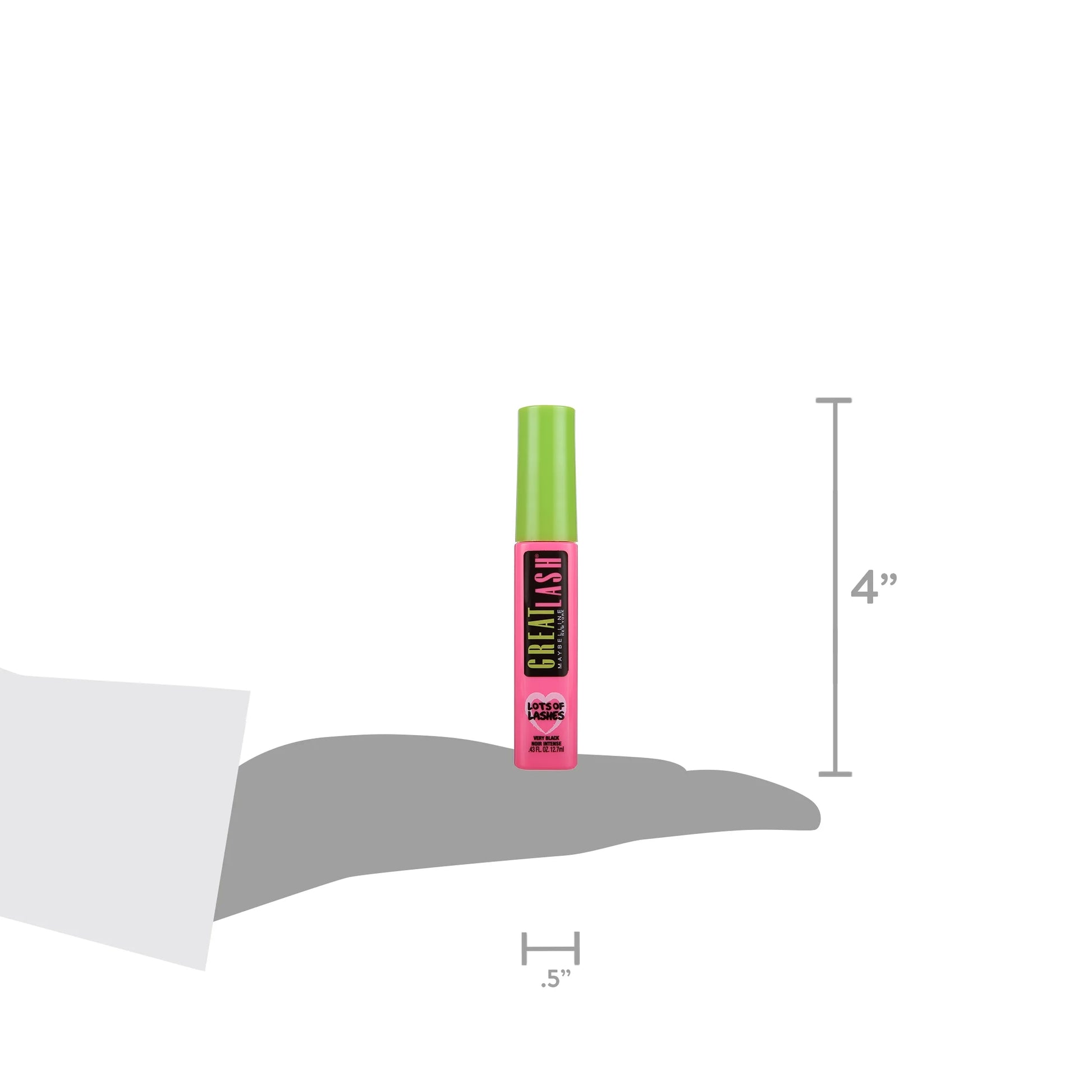 (4 Pack)  Great Lash Lots of Lashes Washable Mascara, Very Black