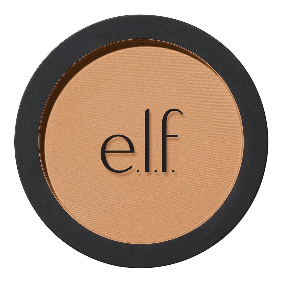 e.l.f. Primer-Infused Bronzer compact in a warm tan shade