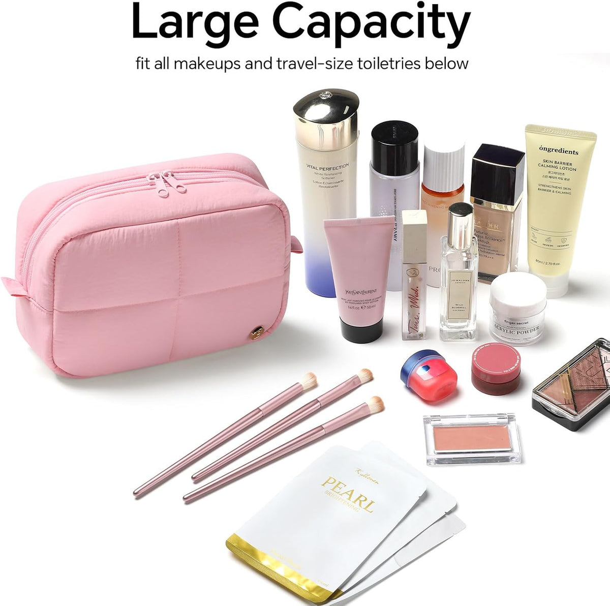 Satera Sisters Beauty Quilted Makeup Bag – photo 4 of 7