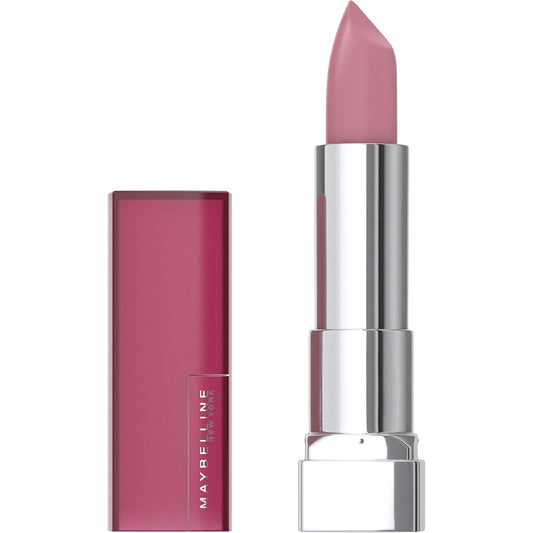 Color Sensational Lipstick, Lip Makeup, Matte Finish, Hydrating Lipstick, Nude, Pink, Red, Plum Lip Color, Blushing Pout, 0.15 Oz; (Packaging May Vary)