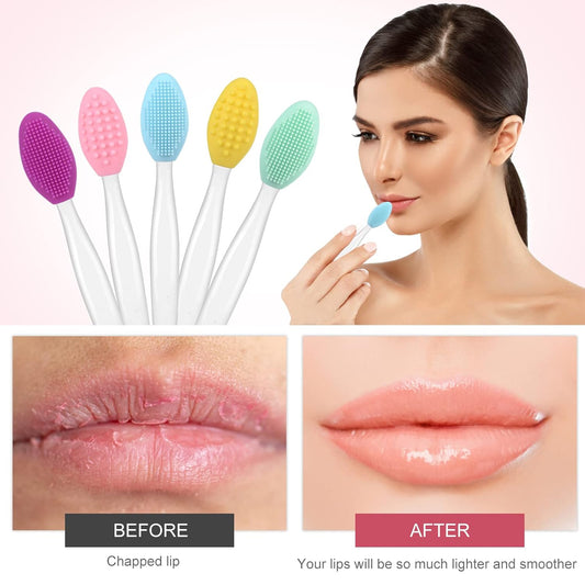 5-Piece Silicone Facial Cleansing & Lip Scrub Brush Set – photo 2 of 7