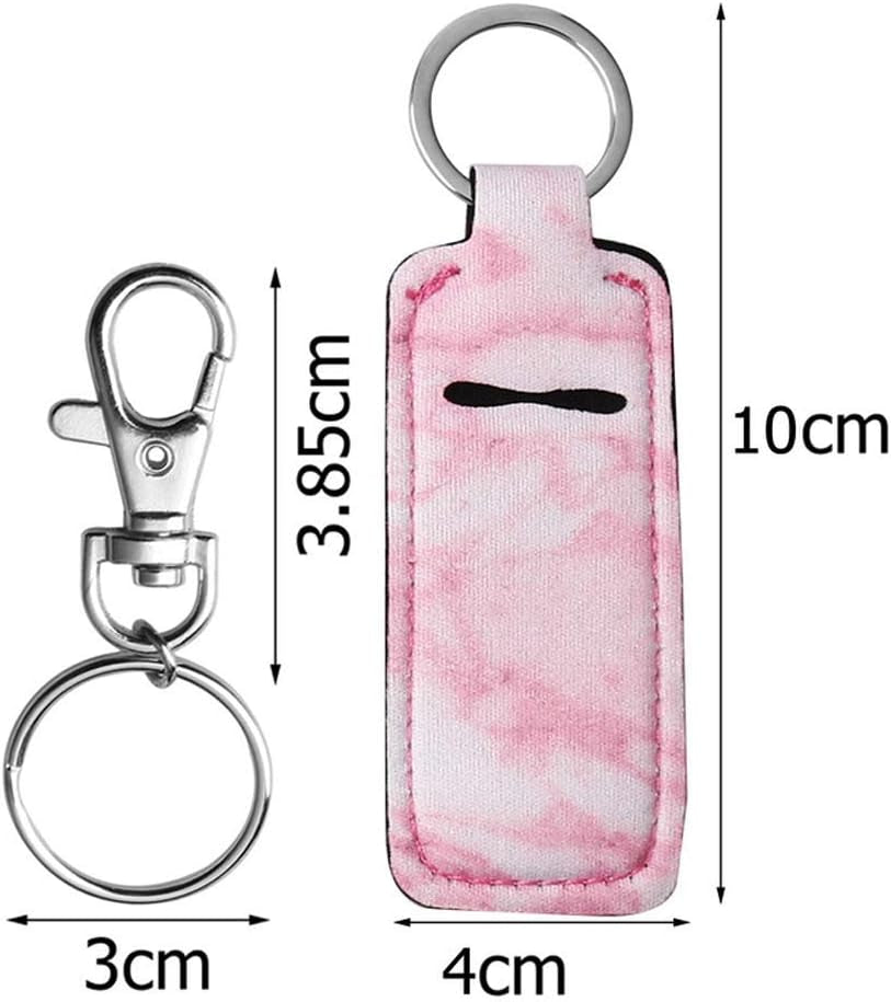 3 Pcs Chapsticks Holder Keychain for Lipstick, Stocking Stuffers for Teen Girls Women Small Christmas Gifts