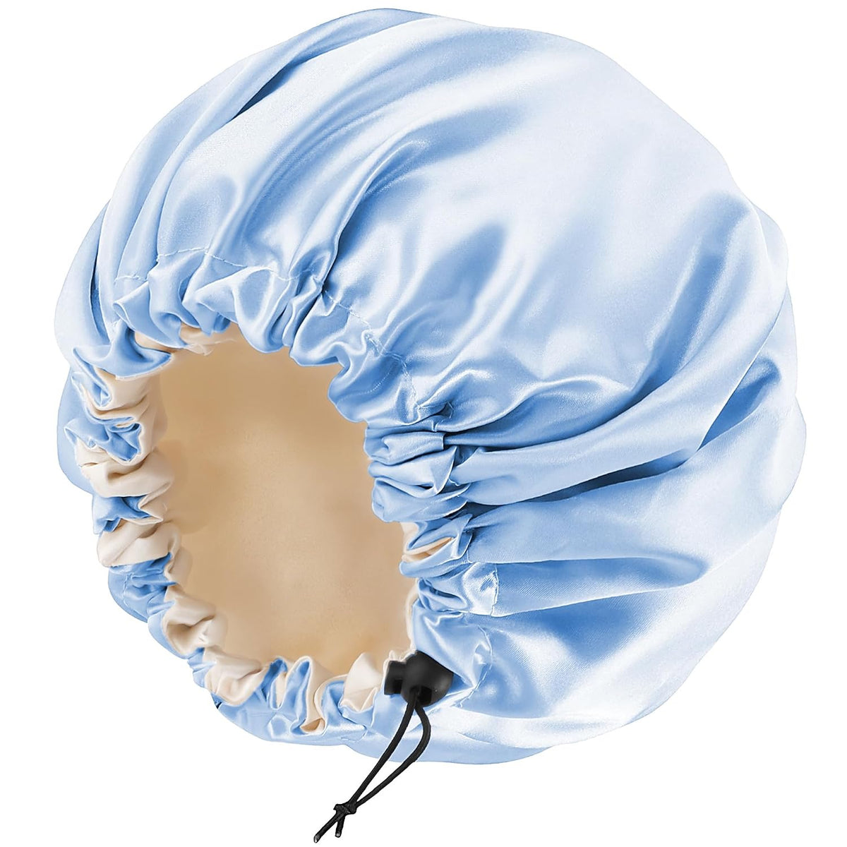 Satin Bonnet for Sleeping Women, Double Layer Adjustable Sleep Cap