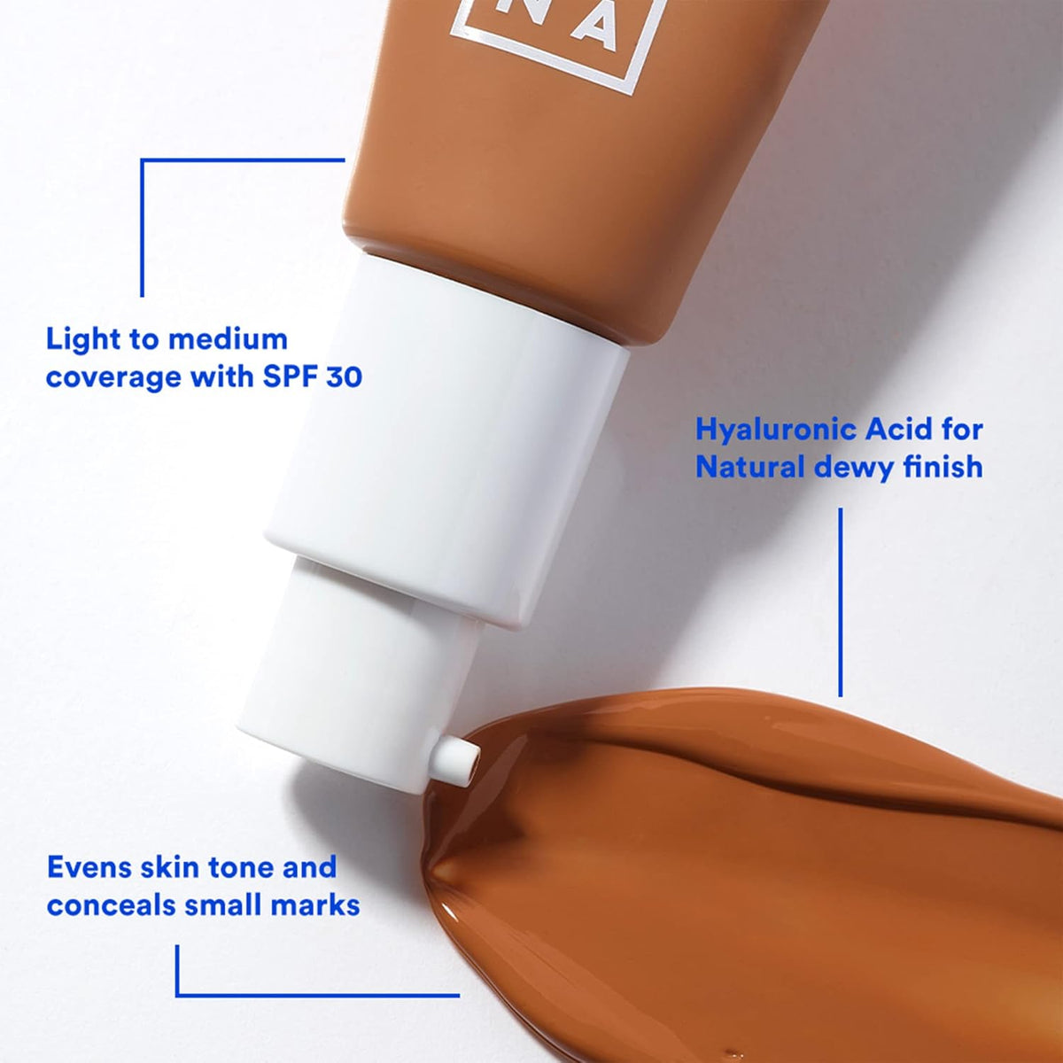 3INA The Tinted Moisturizer SPF 30 – 637 Honey Beige – photo 4 of 6