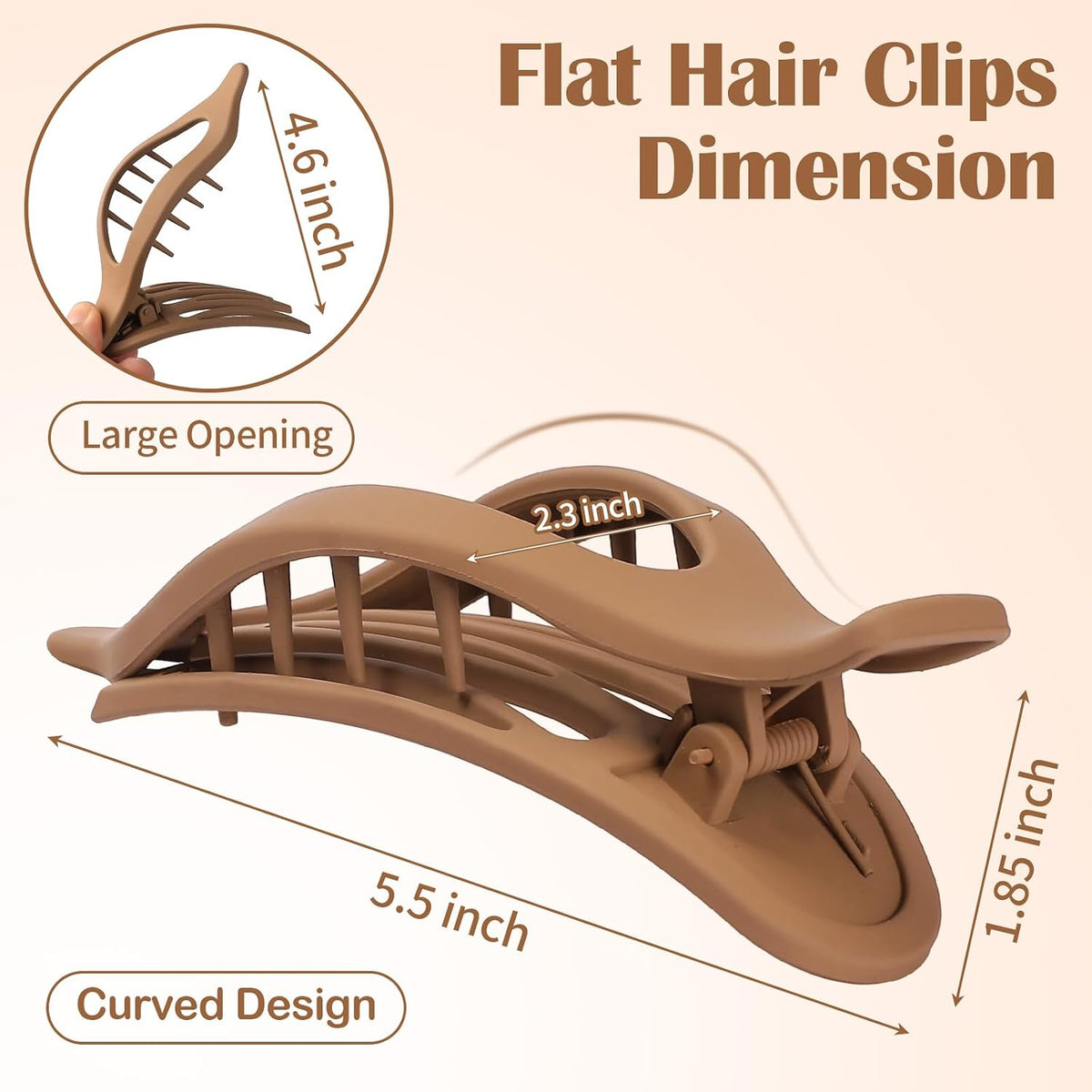 Satera Sisters Beauty Flat Claw Clips 4-Pack – photo 2 of 7